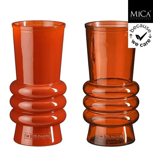 8720983053153-elles-vase-en-verre-recycle-orange-transparent---h25-x-d13cm
