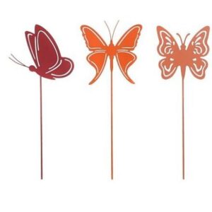 8720362914549-pique-de-jardin-papillon-rouge-f-orange-marron---l135xh40cm